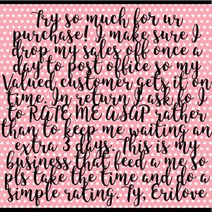 Pease don’t keep me waiting & rate me asap ty